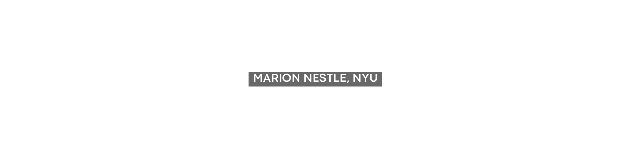 Marion Nestle NYU